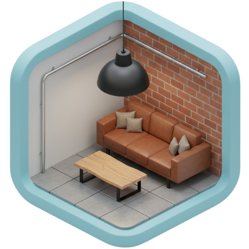 Industrial style icon